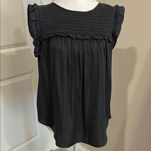 Elegant Charcoal Gray Sleeveless Top